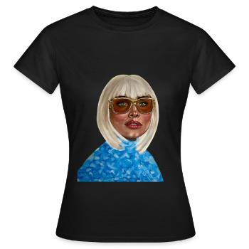 Von der Königin zur Prinzessin - Frauen T-Shirt - Schwarz - Vorne - AI Model Female 172 dark (172cm)