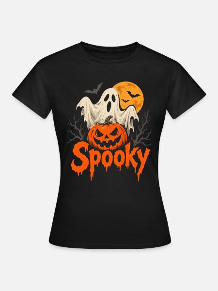 Spooky Halloween - Frauen T-Shirt - Schwarz