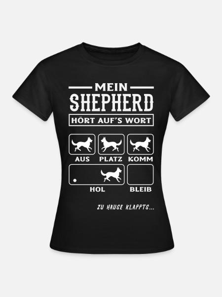 Australian Shepherd - Mein treuer Aussie - Frauen T-Shirt - Schwarz