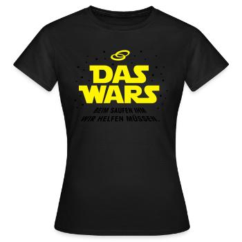 Das Wars Saufen - Frauen T-Shirt - Schwarz - Vorne - AI Model Female 172 dark (172cm)