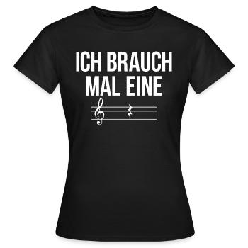 Chemise de musique et de musicien - T-shirt Femme - noir - Devant - AI Model Female 172 dark (172cm)