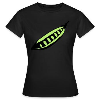 Pois - T-shirt Femme - noir - Devant - AI Model Female 172 dark (172cm)