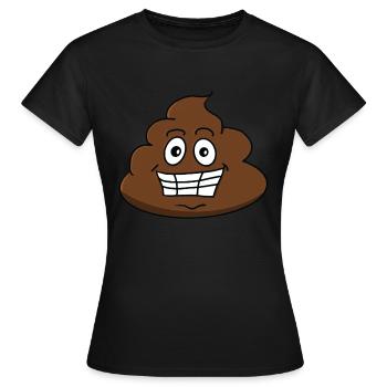 crottes fraîches - T-shirt Femme - noir - Devant - AI Model Female 172 dark (172cm)