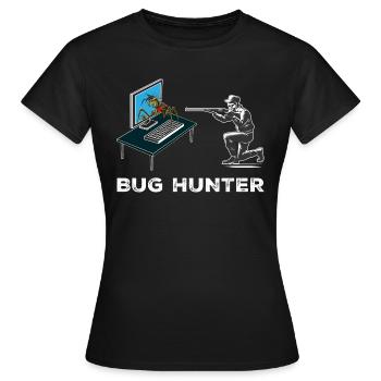 Chasseur de bugs - T-shirt Femme - noir - Devant - AI Model Female 172 dark (172cm)