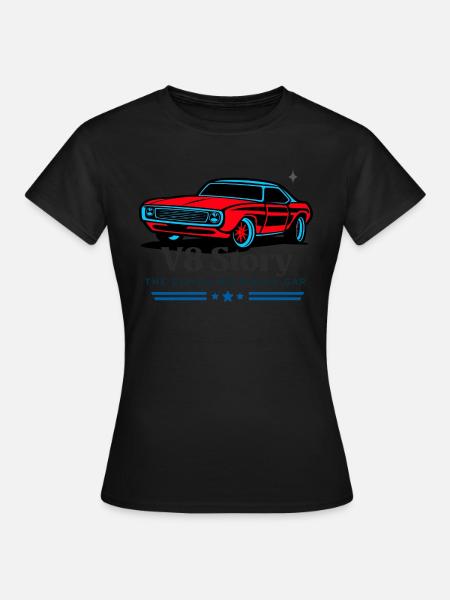 V8 Story - Frauen T-Shirt - Schwarz