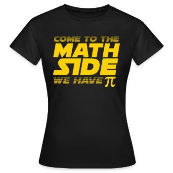MATH SIDE - Women's T-Shirt - black - Front - AI Model Female 172 dark (172cm)