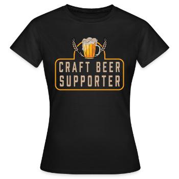 Funny Beer Drinker Beer Drinker Beer Brewer Motif - Women's T-Shirt - black - Front - AI Model Female 172 dark (172cm)