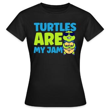 Tortues marines Tortue marine Tortue G - T-shirt Femme - noir - Devant - AI Model Female 172 dark (172cm)