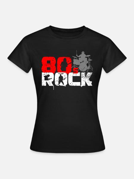 Amante de la música rock vintage de los 80 - Camiseta mujer - negro