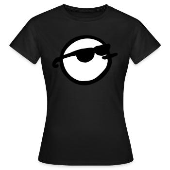 Sunglasses man - T-shirt Femme - noir - Devant - AI Model Female 172 dark (172cm)