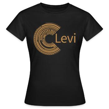 Pour Levi - T-shirt Femme - noir - Devant - AI Model Female 172 dark (172cm)