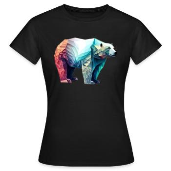 Polar bear - Women's T-Shirt - black - Front - AI Model Female 172 dark (172cm)