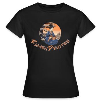 Ramen Devotee - Intensive Ramen Fans - Frauen T-Shirt - Schwarz - Vorne - AI Model Female 172 dark (172cm)