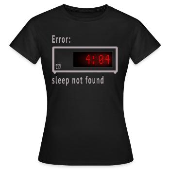 Erreur - T-shirt Femme - noir - Devant - AI Model Female 172 dark (172cm)