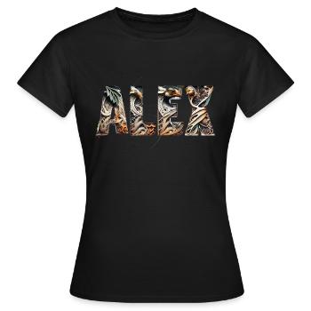 ALEX jäger - Frauen T-Shirt - Schwarz - Vorne - AI Model Female 172 dark (172cm)