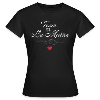 Braut Team - Braut Team - Frauen T-Shirt - Schwarz - Vorne - AI Model Female 172 dark (172cm)