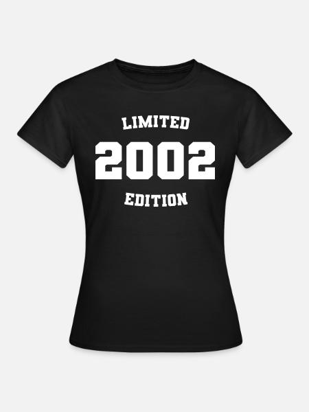 Limitierte Auflage 2002 - Frauen T-Shirt - Schwarz