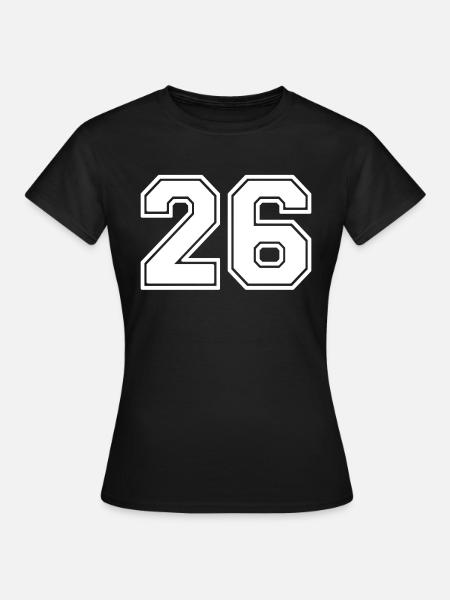 26 - Frauen T-Shirt - Schwarz