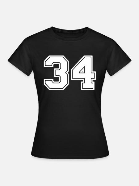 34 - Frauen T-Shirt - Schwarz