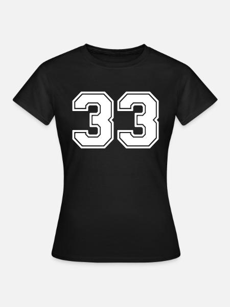 33 - Frauen T-Shirt - Schwarz
