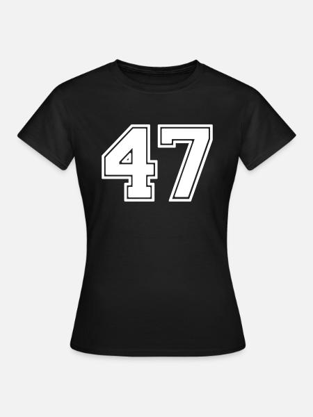 47 - Frauen T-Shirt - Schwarz