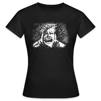 T-shirt d'horreur! - T-shirt Femme - noir - Devant - AI Model Female 172 dark (172cm)