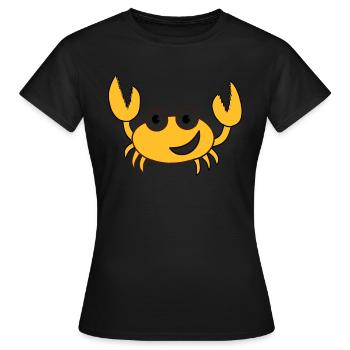 Krebs - Frauen T-Shirt - Schwarz - Vorne - AI Model Female 172 dark (172cm)