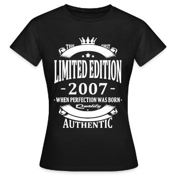 Limited Edition 2007 - T-shirt Femme - noir - Devant - AI Model Female 172 dark (172cm)
