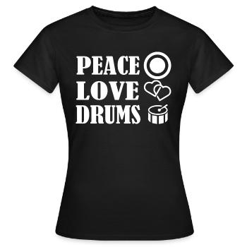 Rock and Roll Rock Music - Frauen T-Shirt - Schwarz - Vorne - AI Model Female 172 dark (172cm)