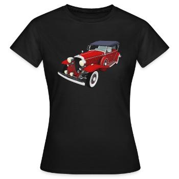 Oldtimer, Auto, Automobil - Frauen T-Shirt - Schwarz - Vorne - AI Model Female 172 dark (172cm)