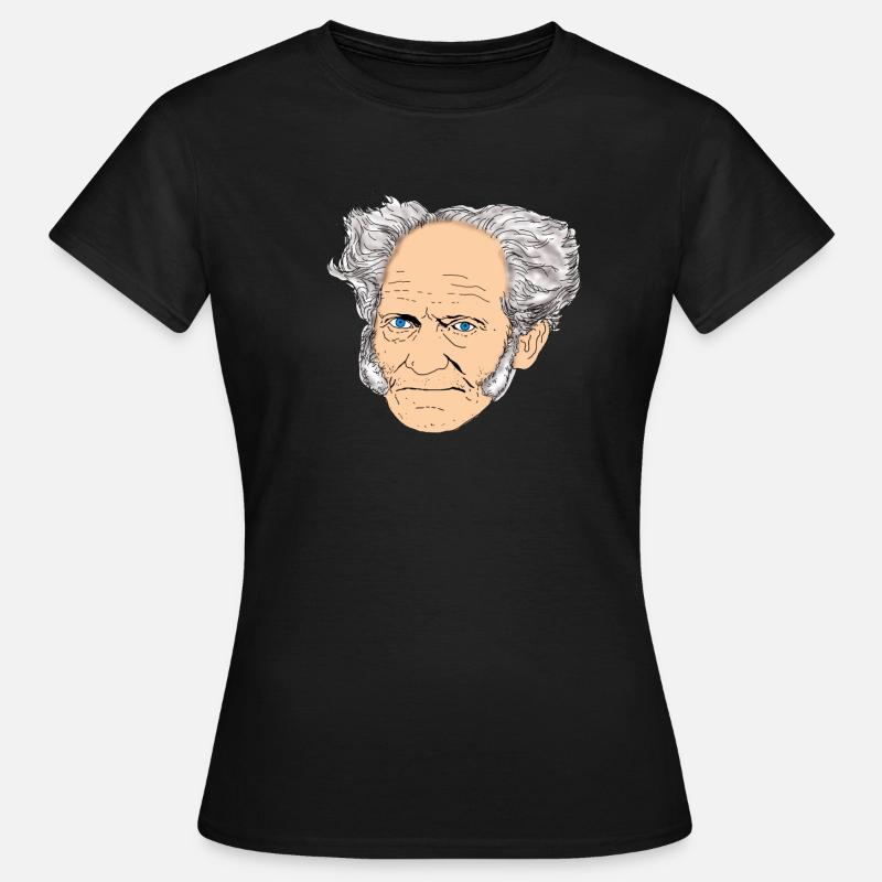 SCHOPENHAUER - Frauen T-Shirt - Schwarz