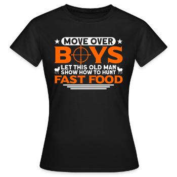 Rotwild Hirsche Jagen Jäger Geschenk - Frauen T-Shirt - Schwarz - Vorne - AI Model Female 172 dark (172cm)