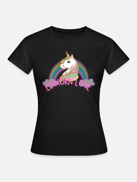 Unicorn / Colorful Unicorn - Women's T-Shirt - black