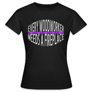happy christmas tree sayings christmas pajama - Frauen T-Shirt - Schwarz - Vorne - AI Model Female 172 dark (172cm)