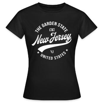 New Jersey - T-shirt Femme - noir - Devant - AI Model Female 172 dark (172cm)