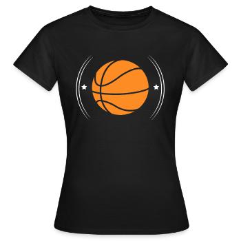 Basketball star - Women's T-Shirt - black - Front - AI Model Female 172 dark (172cm)