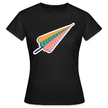Sommenschirm - T-shirt Femme - noir - Devant - AI Model Female 172 dark (172cm)