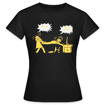 Konsolen Freak - Frauen T-Shirt - Schwarz - Vorne - AI Model Female 172 dark (172cm)
