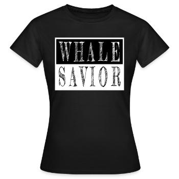 gift abuse whale humpback animal cruelty seaman - Frauen T-Shirt - Schwarz - Vorne - AI Model Female 172 dark (172cm)