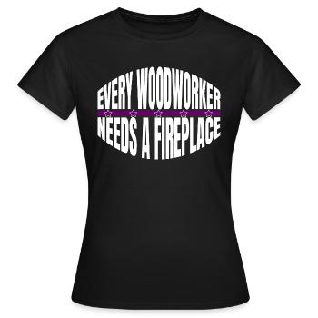 birthday present idea present present idea - Women's T-Shirt - black - Front - AI Model Female 172 dark (172cm)
