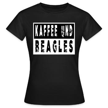 geschenk zitat hunderasse hundefreund coffeeshop - Frauen T-Shirt - Schwarz - Vorne - AI Model Female 172 dark (172cm)
