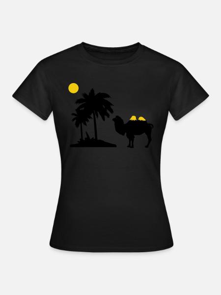 Kamel - Frauen T-Shirt - Schwarz