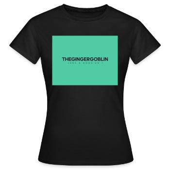 DerIngwerKobold - Frauen T-Shirt - Schwarz - Vorne - AI Model Female 172 dark (172cm)