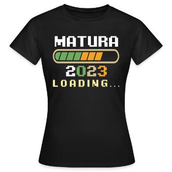Maturité 2023 Maturité Graduation - T-shirt Femme - noir - Devant - AI Model Female 172 dark (172cm)