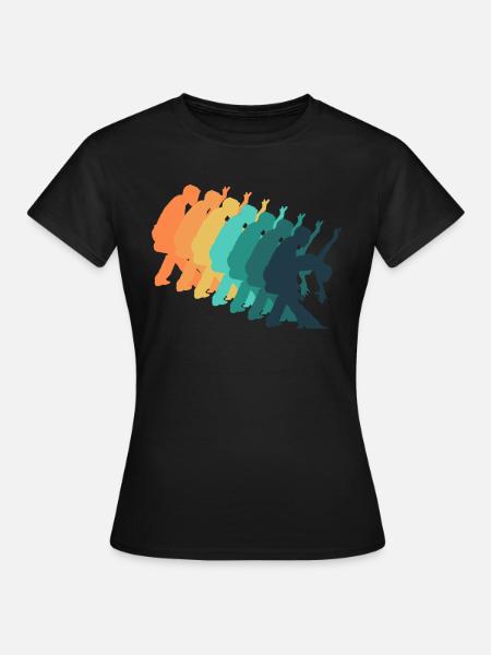 Retro-Tanz - Frauen T-Shirt - Schwarz