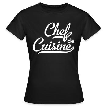 Chef de Cuisine - Frauen T-Shirt - Schwarz - Vorne - AI Model Female 172 dark (172cm)
