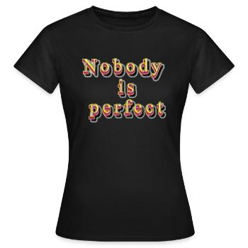 nobody - Frauen T-Shirt - Schwarz - Vorne - AI Model Female 172 dark (172cm)