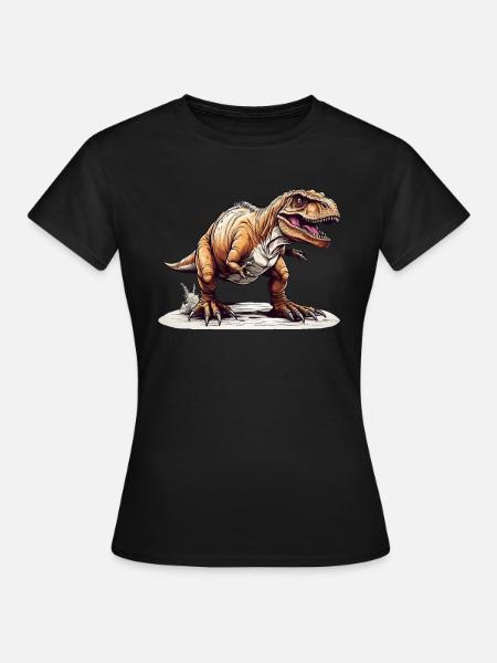 T-Rex - Frauen T-Shirt - Schwarz