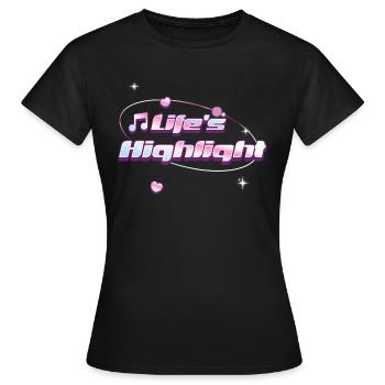Le point culminant de la vie : l’amour de motivation kawaii mignon - T-shirt Femme - noir - Devant - AI Model Female 172 dark (172cm)