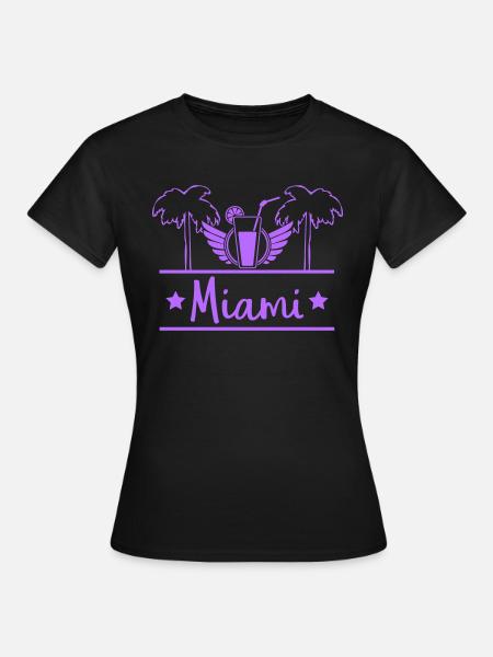 miami - Frauen T-Shirt - Schwarz
